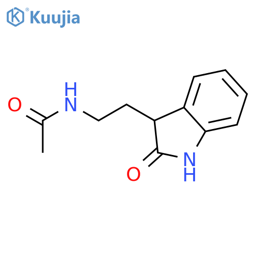 Acetamide, N-[2-(2,3-dihydro-2-oxo-1H-indol-3-yl)ethyl]- structure