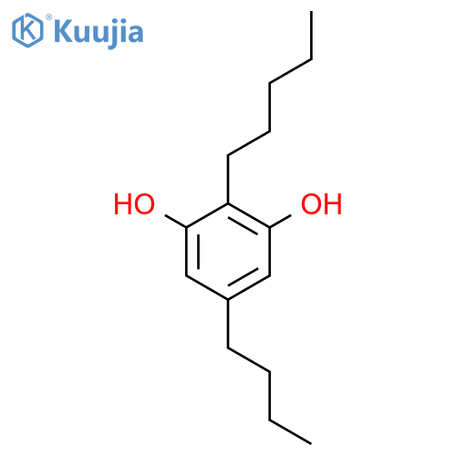 5-Butyl-2-pentylresorcin structure