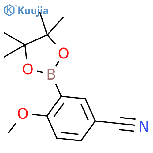 5-Cyano-2-methoxyphenylboronic acid pinacol ester structure