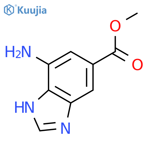 7-amino-1H-Benzimidazole-5-carboxylic acid methyl ester structure