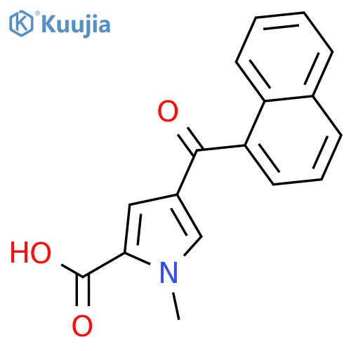 1-methyl-4-(naphthalene-1-carbonyl)-1H-pyrrole-2-carboxylic acid structure