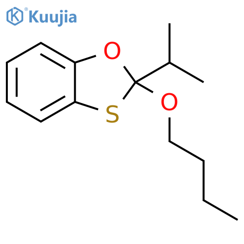 1,3-Benzoxathiole, 2-butoxy-2-(1-methylethyl)- structure