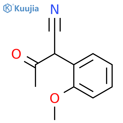 Benzeneacetonitrile, a-acetyl-2-methoxy- structure