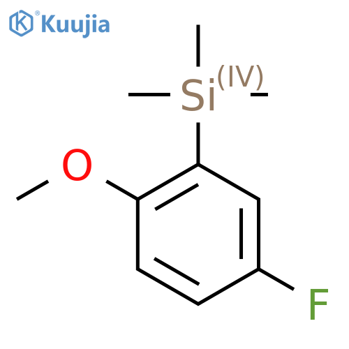 (5-Fluoro-2-methoxyphenyl)trimethylsilane structure