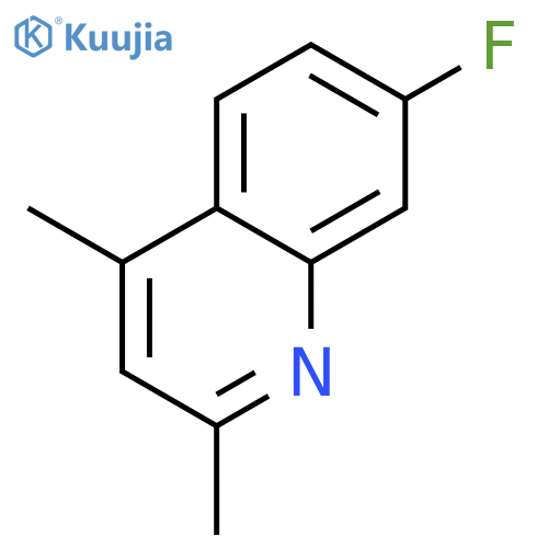 7-fluoro-2,4-dimethylquinoline structure