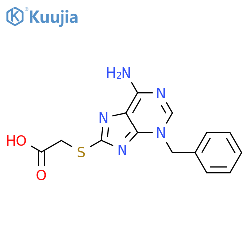 2-6-Amino-3-(phenylmethyl)-3H-purin-8-ylthioacetic Acid structure