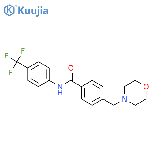 4-(morpholin-4-yl)methyl-N-4-(trifluoromethyl)phenylbenzamide structure