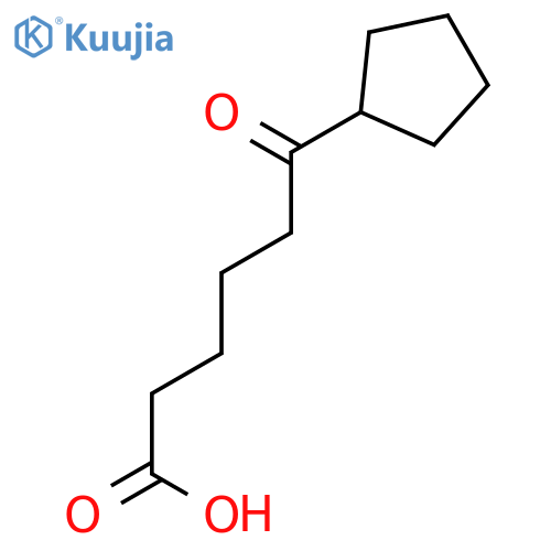 6-cyclopentyl-6-oxo-hexanoic acid structure