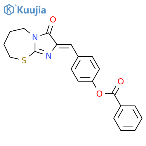 Imidazo[2,1-b][1,3]thiazepin-3(2H)-one,2-[[4-(benzoyloxy)phenyl]methylene]-5,6,7,8-tetrahydro-, (2Z)- structure