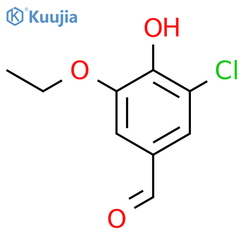 3-Chloro-5-ethoxy-4-hydroxybenzaldehyde structure