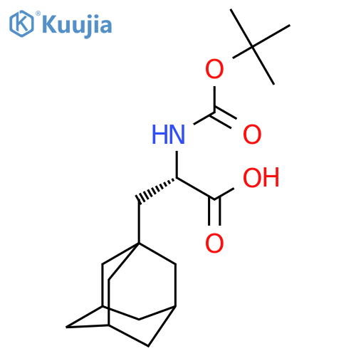 (2S)-3-(adamantan-1-yl)-2-{(tert-butoxy)carbonylamino}propanoic acid structure