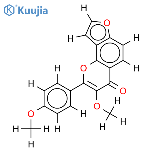 3,4'-dimethoxyfuranoflavone structure
