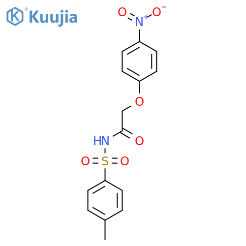 N-(4-methylbenzenesulfonyl)-2-(4-nitrophenoxy)acetamide structure
