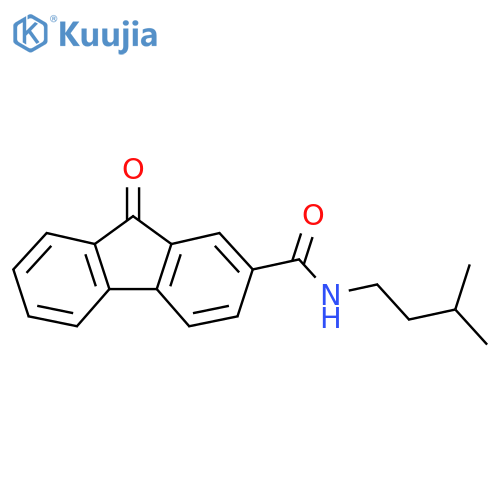 N-(3-methylbutyl)-9-oxo-9H-fluorene-2-carboxamide structure