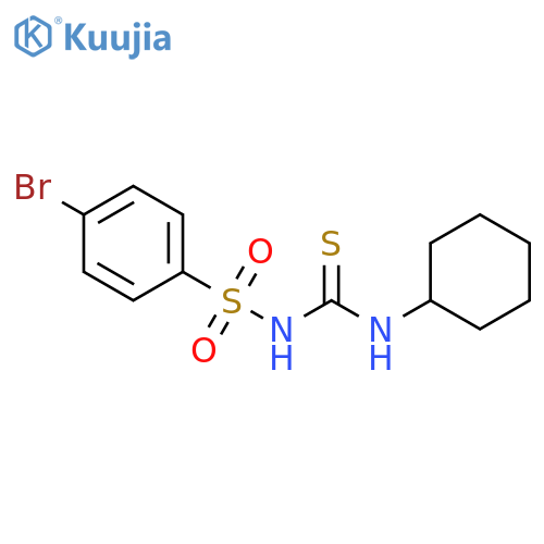 3-(4-bromobenzenesulfonyl)-1-cyclohexylthiourea structure