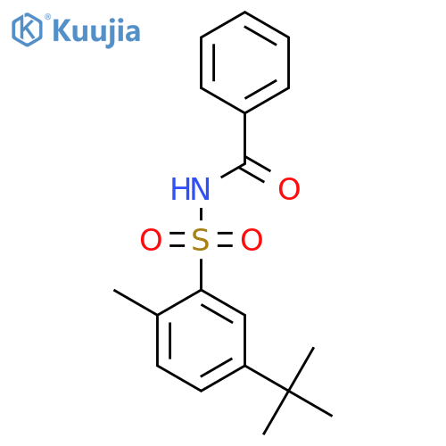 N-(5-tert-butyl-2-methylbenzenesulfonyl)benzamide structure