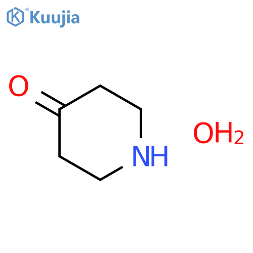 4-Piperidinone, hydrate (1:1) structure
