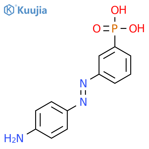 {3-[(E)-(4-aminophenyl)diazenyl]phenyl}phosphonic acid structure