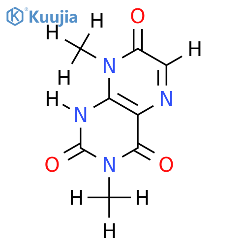 3,8-Di-Me-2,4,7(1H,3H,8H)-Pteridinetrione structure