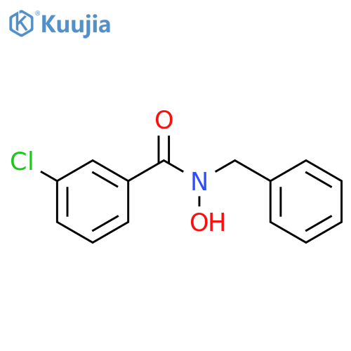 Benzamide, 3-chloro-N-hydroxy-N-(phenylmethyl)- structure