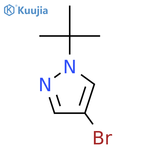 4-Bromo-1-tert-butyl-1H-pyrazole structure