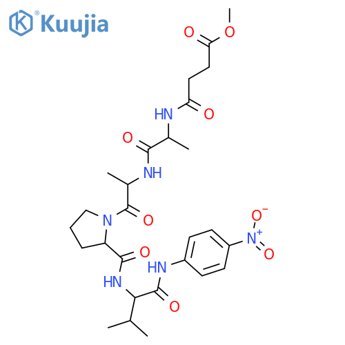 N-Methoxysuccinyl-Ala-Ala-Pro-Val p-Nitroanilide structure