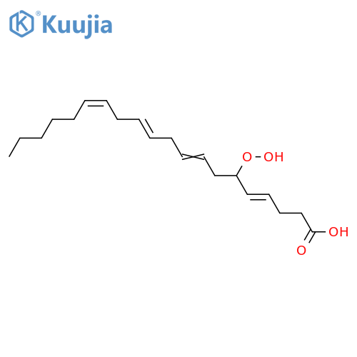 6-Hydroperoxy-4,8,11,14-eicosatetraenoic acid; (4E,6RS,8Z,11Z,14Z)-form structure