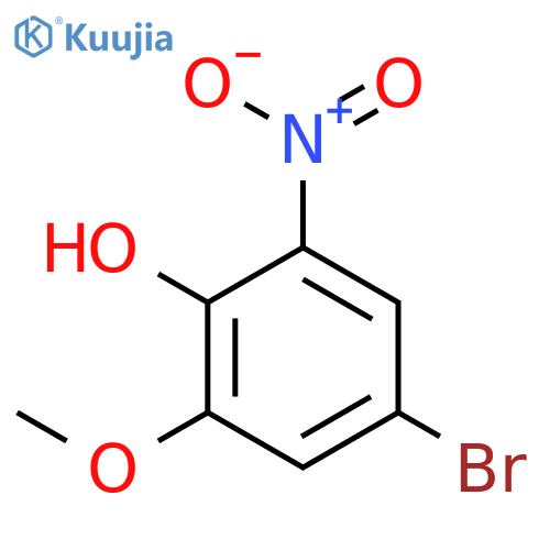 4-Bromo-2-methoxy-6-nitrophenol structure