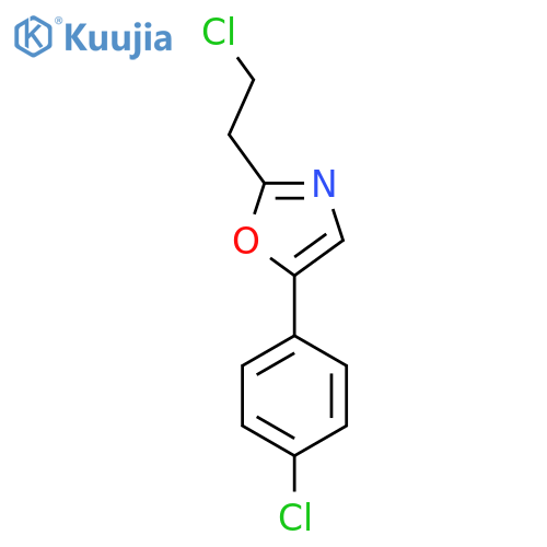 2-(2-Chloroethyl)-5-(4-chlorophenyl)oxazole structure