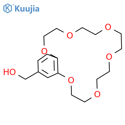 1,4,7,10,13,16-Benzohexaoxacyclooctadecin-18-methanol, 2,3,5,6,8,9,11,12,14,15-decahydro- structure