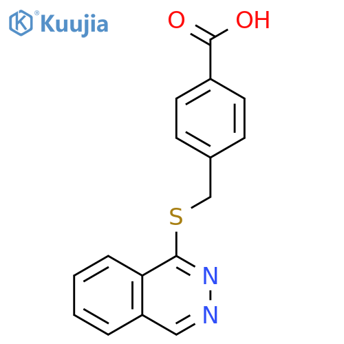 4-(phthalazin-1-ylsulfanyl)methylbenzoic acid structure