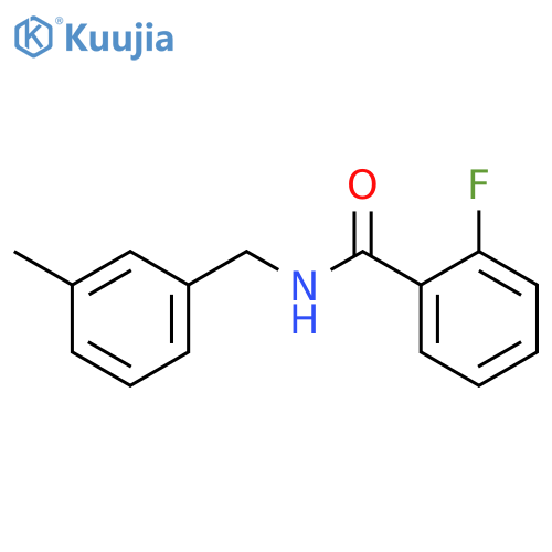 2-fluoro-N-(3-methylbenzyl)benzamide structure