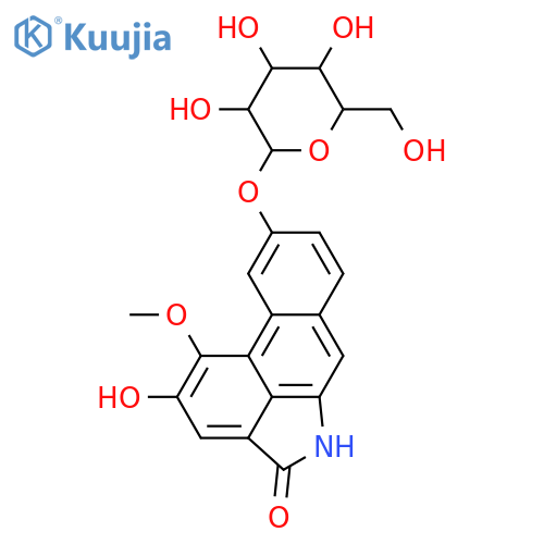 1,2,9-Trihydroxydibenz[cd,f]indol-4(5H)-one; 1-Me ether, 9-O-β-D-glucopyranoside structure
