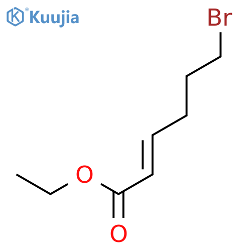 2-Hexenoic acid, 6-bromo-, ethyl ester, (E)- structure