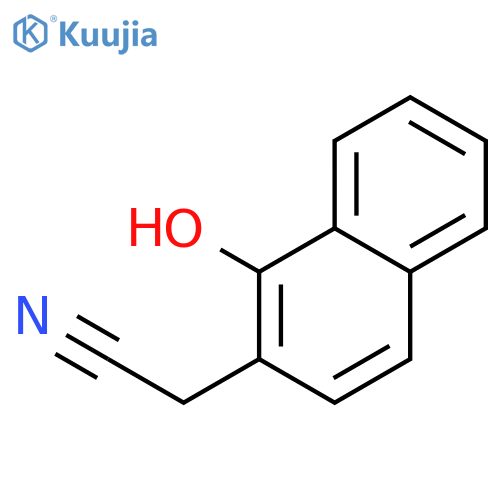 2-Naphthaleneacetonitrile, 1-hydroxy- structure