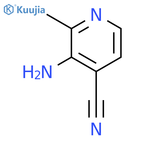 4-Pyridinecarbonitrile, 3-amino-2-methyl- structure