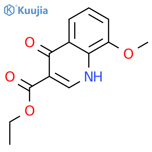 ethyl 8-methoxy-4-oxo-1H-quinoline-3-carboxylate structure
