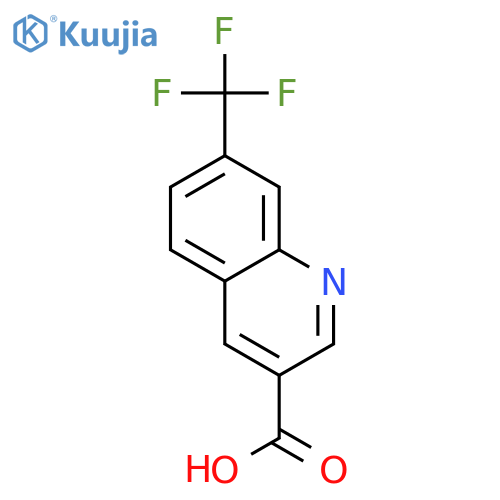 7-(Trifluoromethyl)quinoline-3-carboxylic acid structure