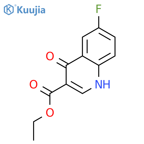 Ethyl 6-fluoro-4-oxo-1H-quinoline-3-carboxylate structure