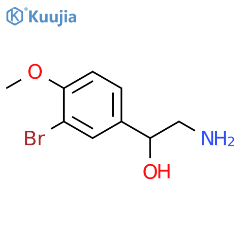 2-amino-1-(3-bromo-4-methoxyphenyl)ethan-1-ol structure
