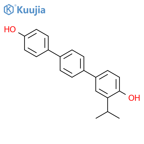 [1,1':4',1''-Terphenyl]-4,4''-diol, 3-(1-methylethyl)- structure