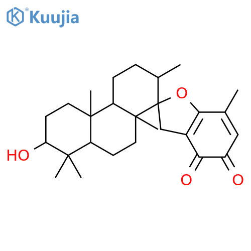 Spiro[benzofuran-2(3H),1'(2'H)-phenanthrene]-4,5-dione,3',4',4'a,4'b,5',6',7',8',8'a,9',10',10'a-dodecahydro-7'-hydroxy-2',4'b,7,8',8',10'a-hexamethyl-,(1'S,2'S,4'aR,4'bS,7'S,8'aR,10'aR)- structure