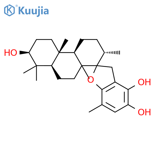 Spiro[benzofuran-2(3H),1'(2'H)-phenanthrene]-4,5,7'-triol,3',4',4'a,4'b,5',6',7',8',8'a,9',10',10'a-dodecahydro-2',4'b,7,8',8',10'a-hexamethyl-,(1'S,2'S,4'aR,4'bS,7'S,8'aR,10'aR)- structure