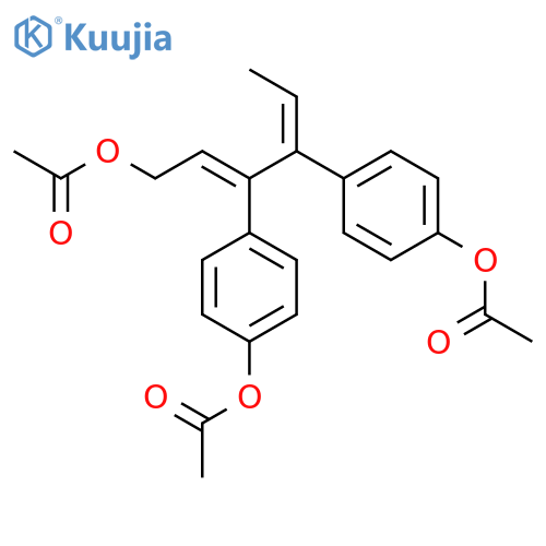 Phenol,4,4'-[1-[2-(acetyloxy)ethylidene]-2-ethylidene-1,2-ethanediyl]bis-, diacetate(9CI) structure