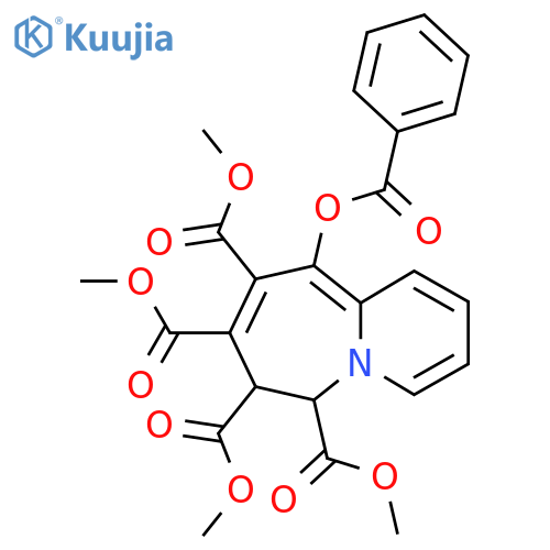 Tetramethyl 10-benzoyloxy-6,7-dihydropyrido[1,2-a]azepine-6,7,8,9-tetracarboxylate structure