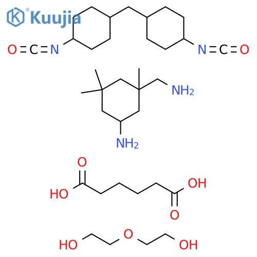 Hexanedioicacid,polymerwith5-amino-1,3,3-trimethylcyclohexanemethanamine,1,1'-methylenebis[4-isocyanatocyclohexane]and2,2'-oxybis[ethanol] structure