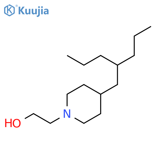 1-Piperidineethanol,4-(2-propylpentyl)- structure