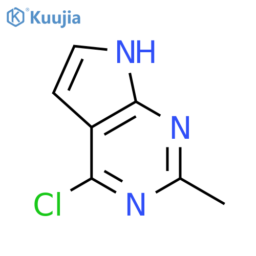 4-Chloro-2-methyl-7H-pyrrolo[2,3-d]pyrimidine structure