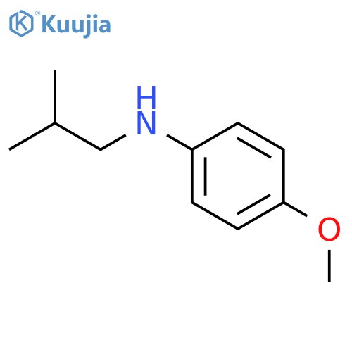 4-methoxy-N-(2-methylpropyl)aniline structure