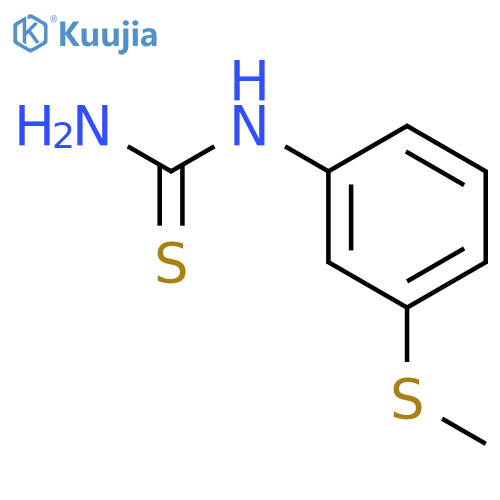 1-[3-(methylsulfanyl)phenyl]thiourea structure